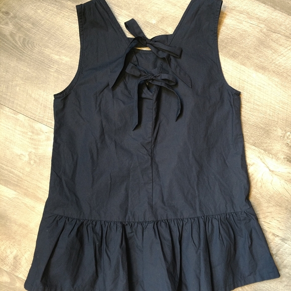 Beautiful J. Crew cotton navy top size XXS - Picture 2 of 4